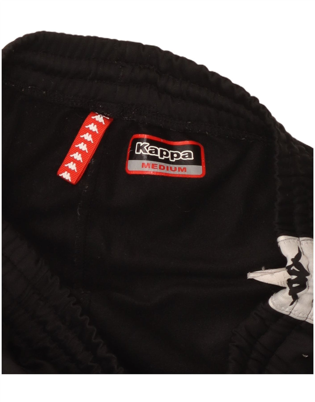Kappa Hombre Pantalones De Chándal Gráficos Poliéster Color Block Medium Negro