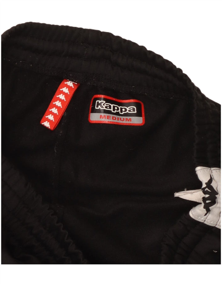 Kappa Hombre Pantalones De Chándal Gráficos Poliéster Color Block Medium Negro