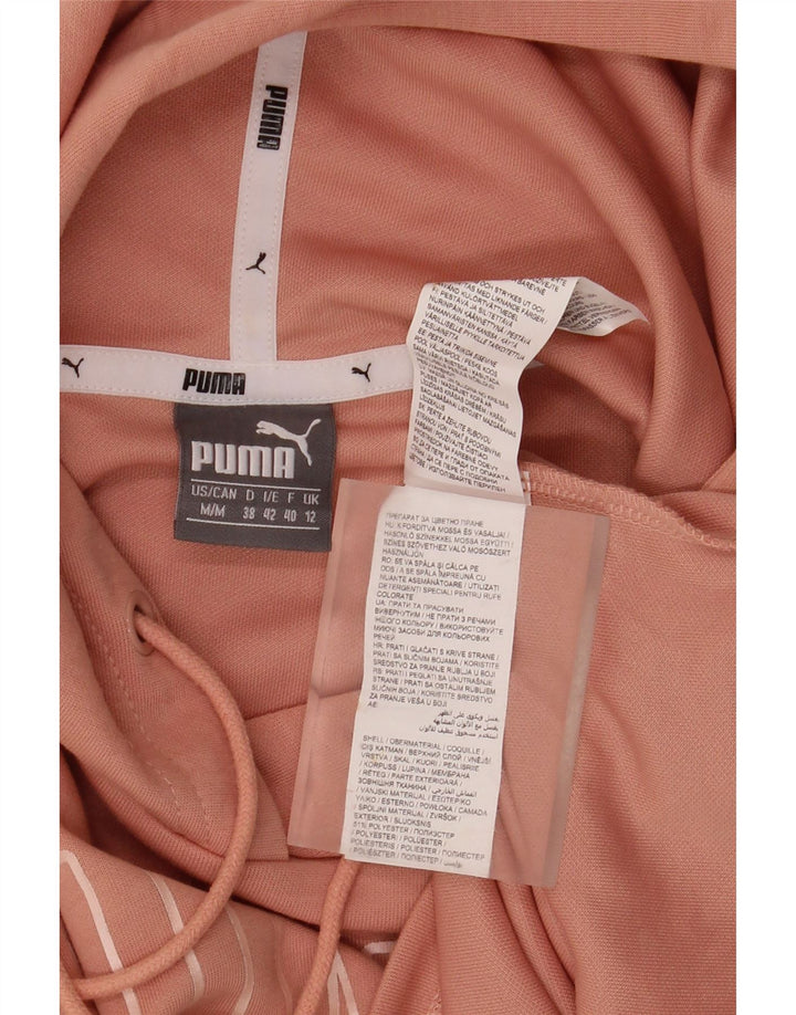 PUMA Jersey con capucha y gráfico de corte extragrande para mujer UK 12 Medium Pink