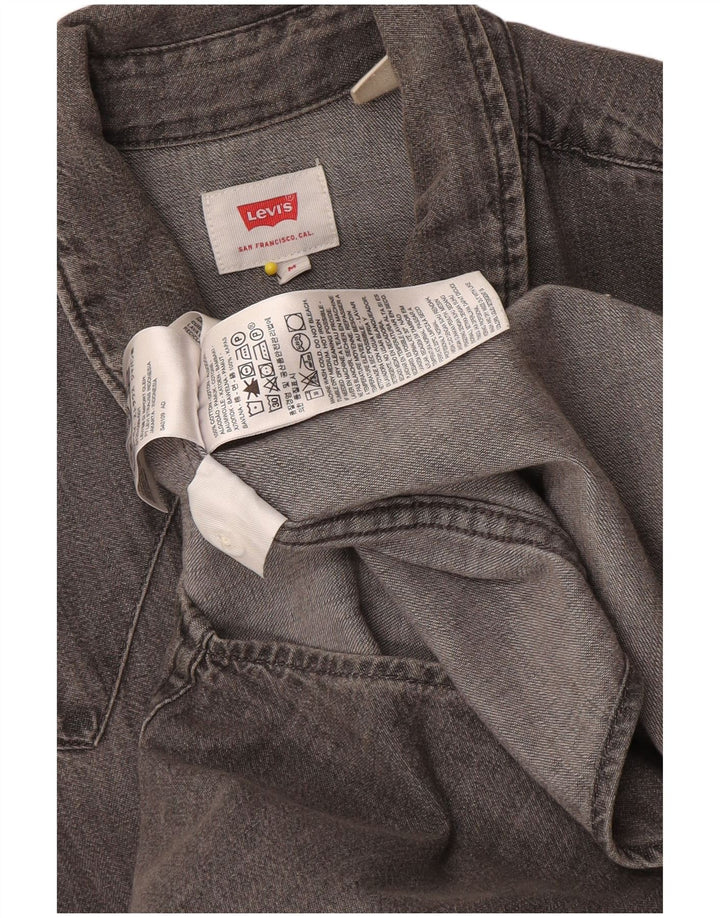 Levi's Hombre Camisa Vaquera De Algodón Gris Medio