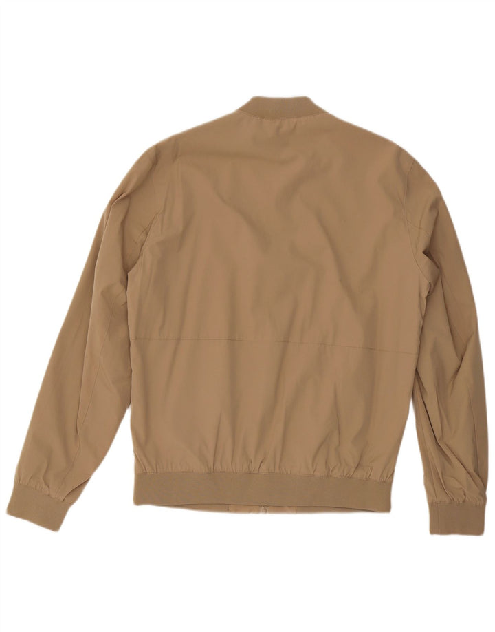 ZARA Cazadora Bomber Hombre ES 38 Poliéster Beige Medio