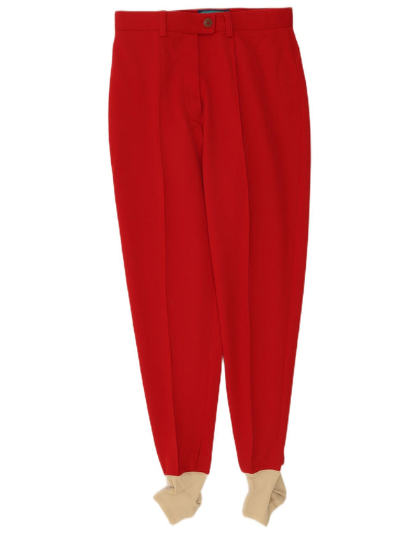 Pantalones casuales de cintura alta para mujer Holiday IT 44 Medium W26 L26 Acrílico rojo