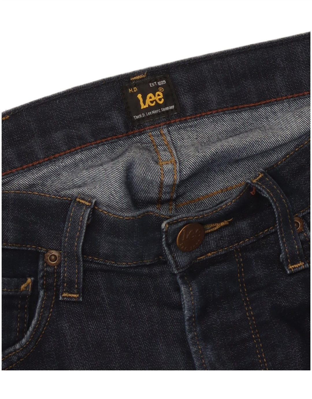 Vaqueros Lee Mujer Rectos W30 L28 Azul Marino
