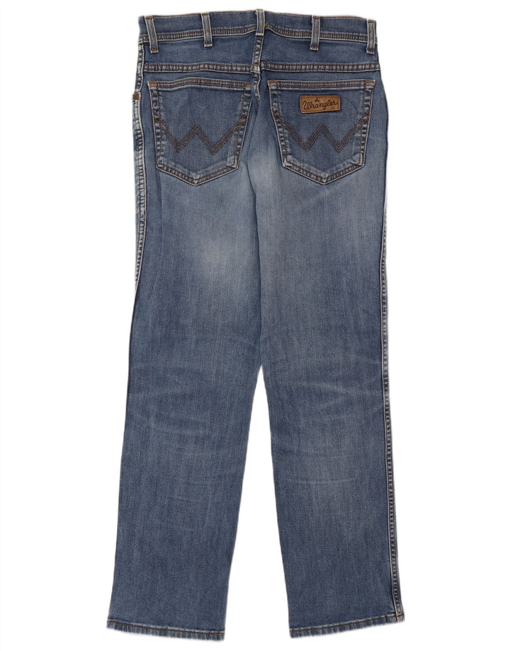 WRANGLER Vaqueros rectos elásticos Texas para hombre W32 L30 Algodón azul