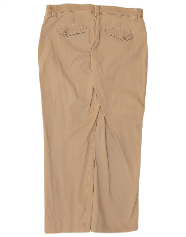 Lee Pantalones casuales elásticos rectos para mujer US 8 Medium W32 L27 Beige