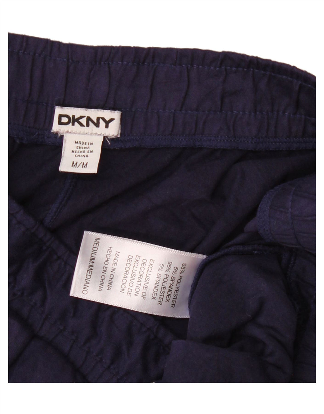 Dkny Pantalones de chándal para mujer UK 40 Mediano Azul marino Poliéster