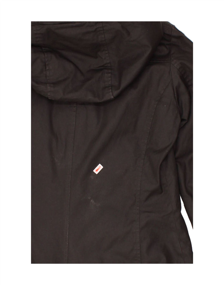 WOOLRICH Womens Oversized Hooded Parka Jacket UK 6 XS Black Polyester Vintage Woolrich and Second-Hand Woolrich from Messina Hembry 