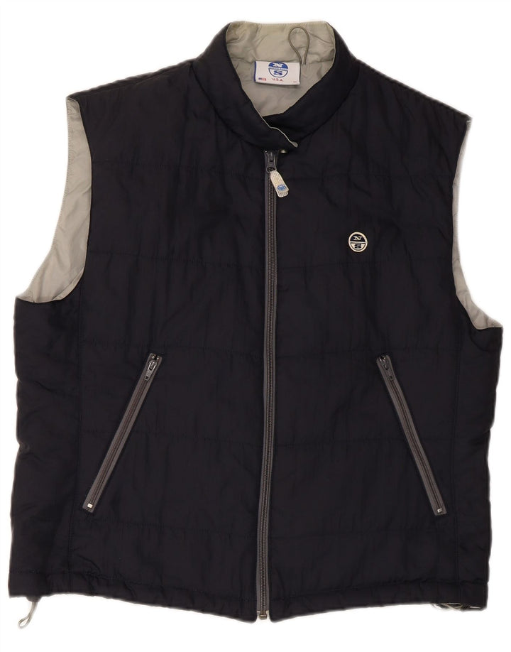 Chaleco acolchado para hombre North Sails UK 38 Medium Azul marino Poliamida