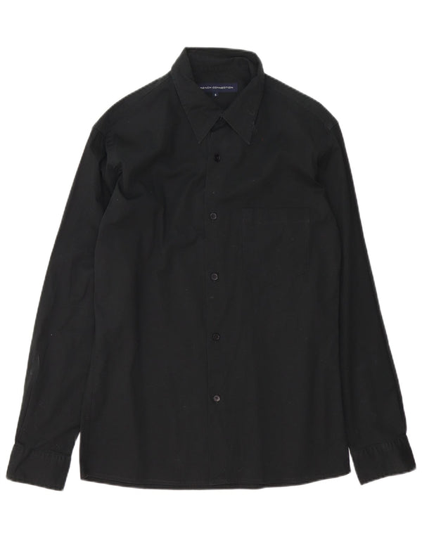 Camisa para hombre French Connection Small de algodón negro