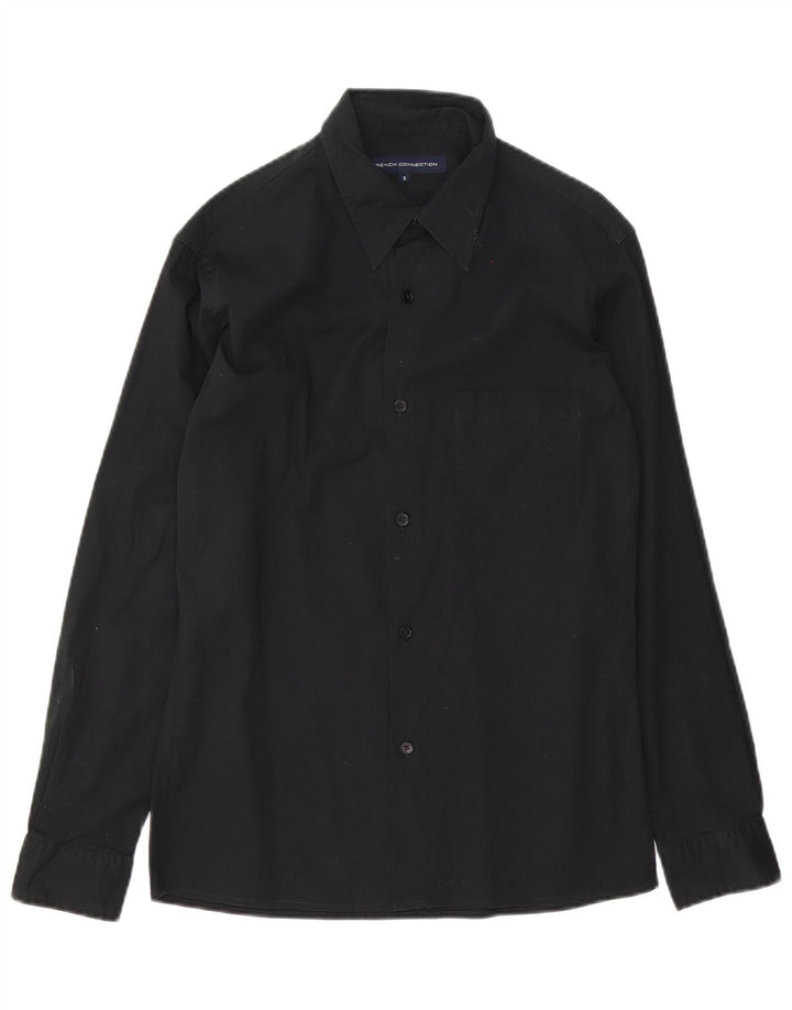 Camisa para hombre French Connection Small de algodón negro