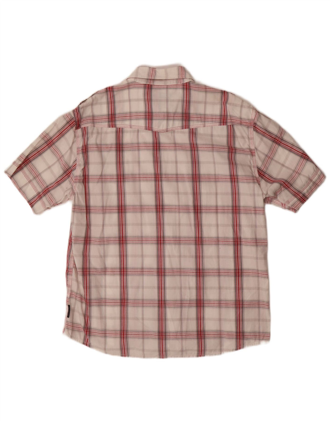 Blend Camisa gráfica de manga corta para hombre XL Algodón a cuadros rojos