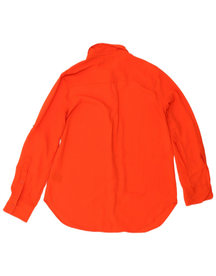 Mossimo Blusa Camisa Mujer UK 44 Medio Rojo Poliéster