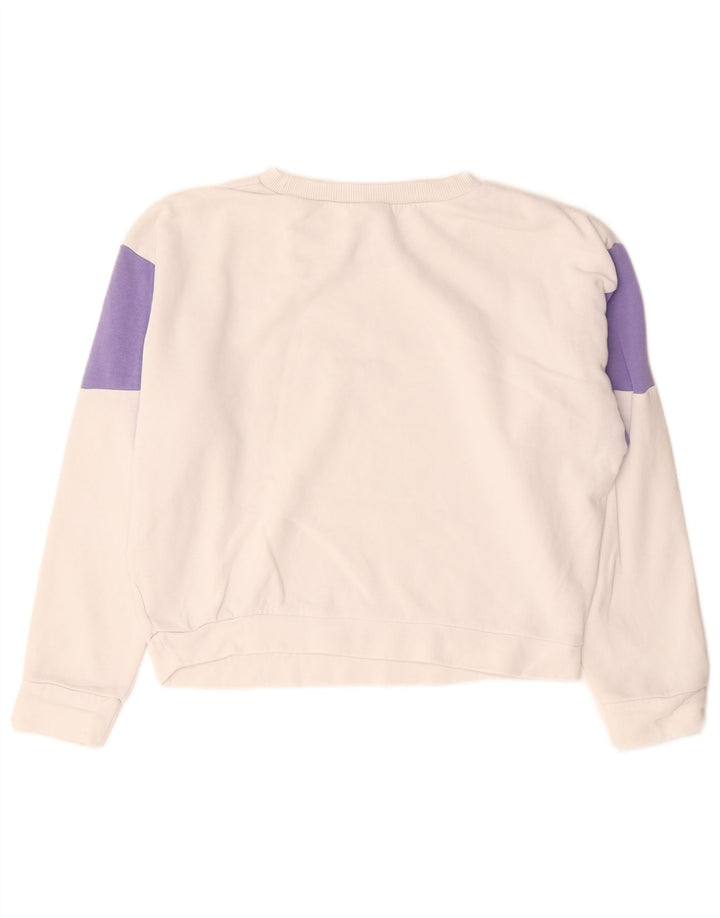 Reebok Sudadera corta extragrande para mujer UK 8/10 Small White