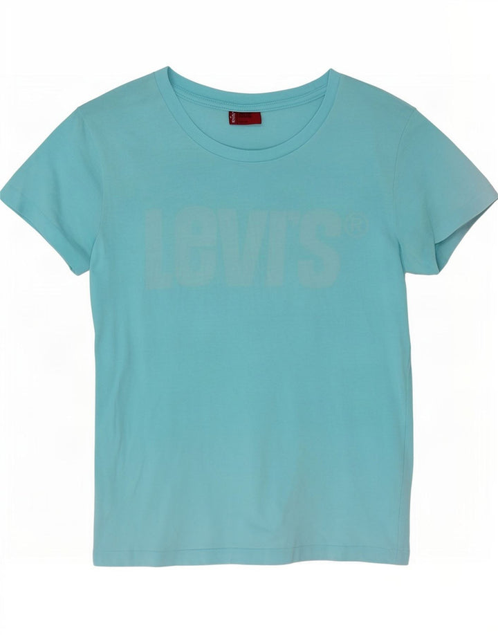 Levi's Camiseta gráfica para mujer Top UK 42 Azul medio