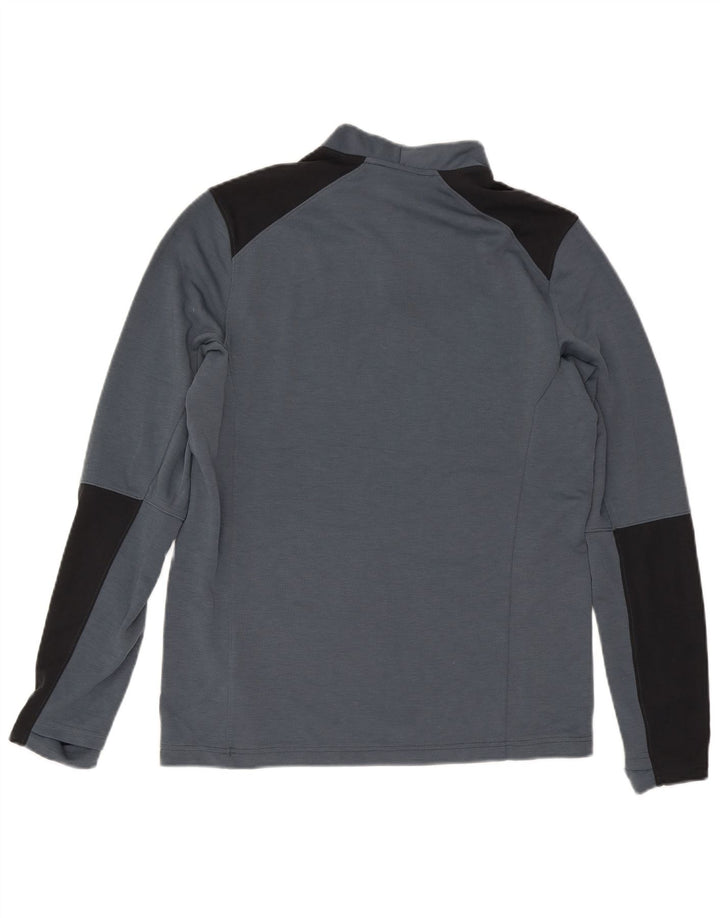 Under Armour Hombre Cold Gear Jersey Chándal Top Grande Gris Colorblock