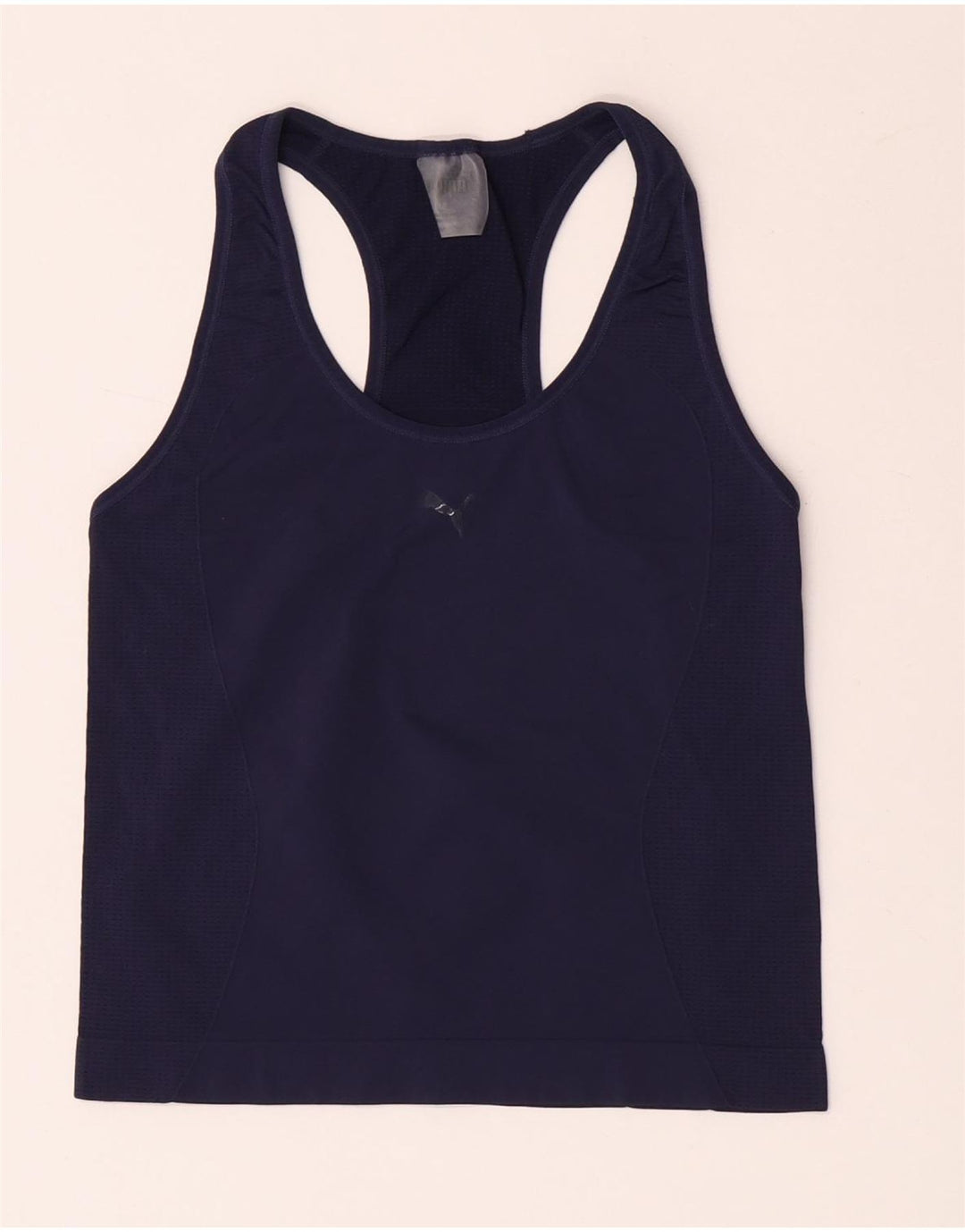 Puma Mujer Crop Vest Top UK 12 Medio Azul Marino
