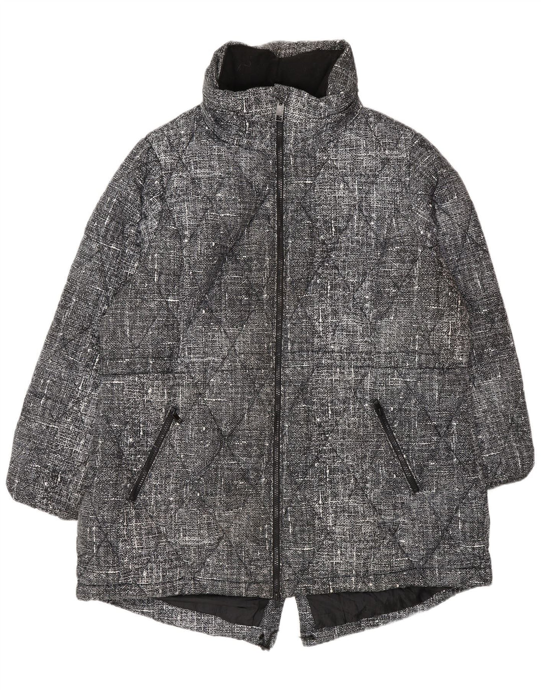 Marks & Spencer Chaqueta acolchada para mujer UK 20 2XL Poliéster moteado negro