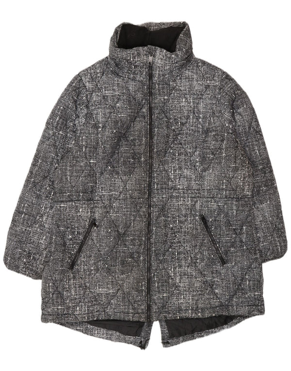 Marks & Spencer Chaqueta acolchada para mujer UK 20 2XL Poliéster moteado negro