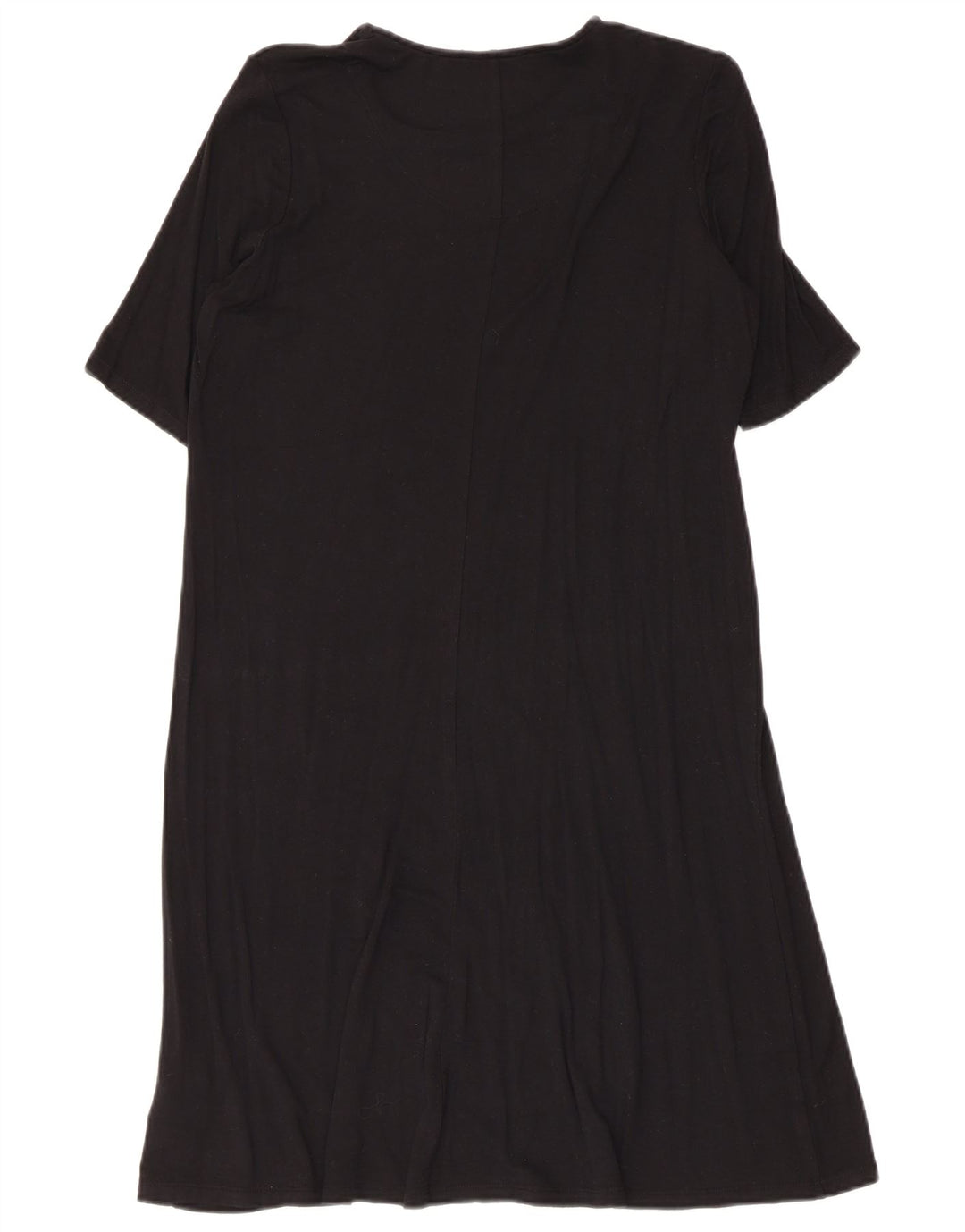 Marks & Spencer Vestido tipo camiseta para mujer UK 42 Viscosa negra mediana