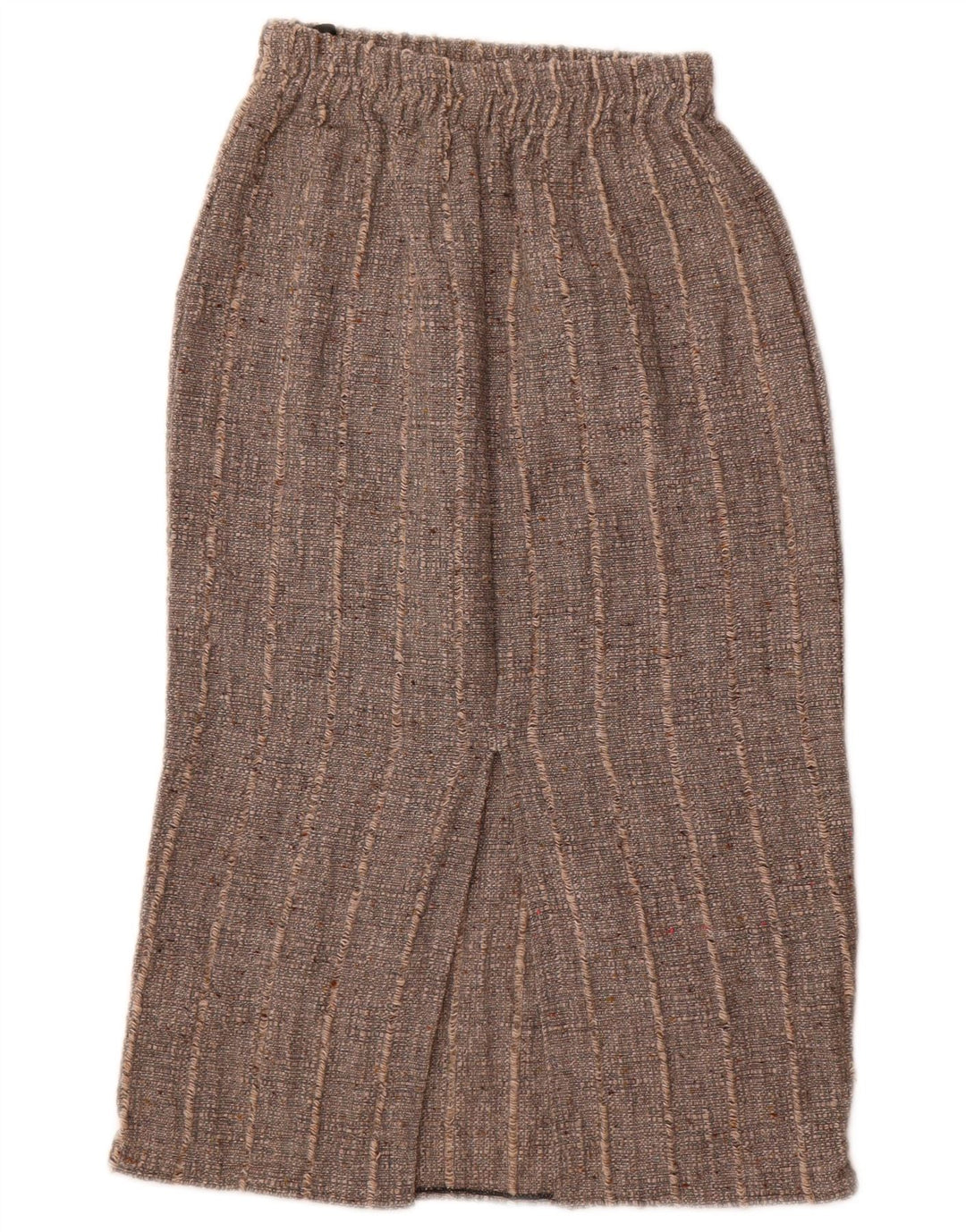 Falda midi vintage para mujer W26 Poliacrílico a rayas pequeñas grises