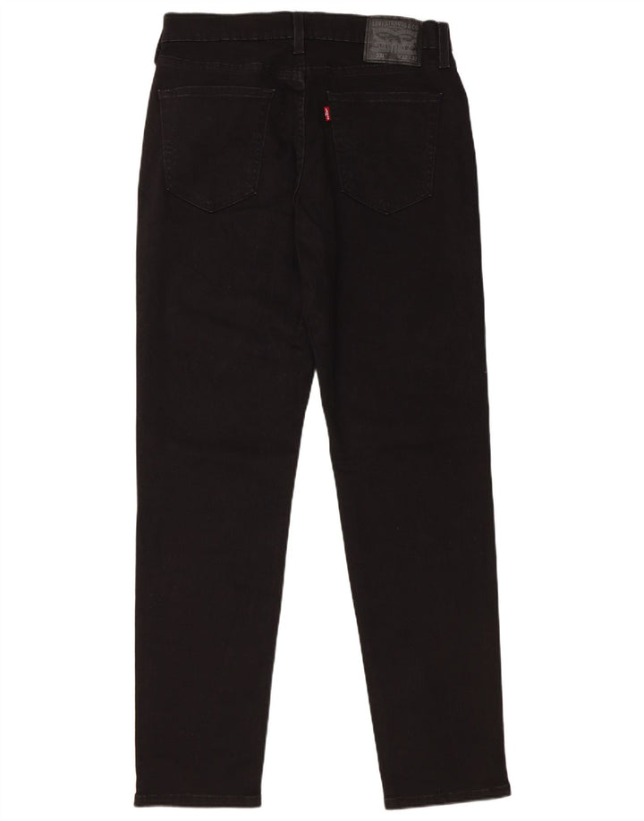 LEVI'S Mens 531 Slim Jeans W32 L32 Algodón Negro