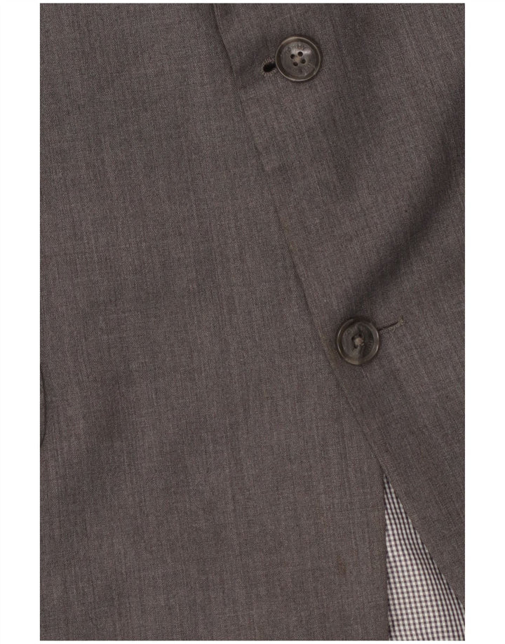 Tommy Hilfiger Chaqueta tipo blazer de 2 botones para hombre UK 42 XL Lana gris