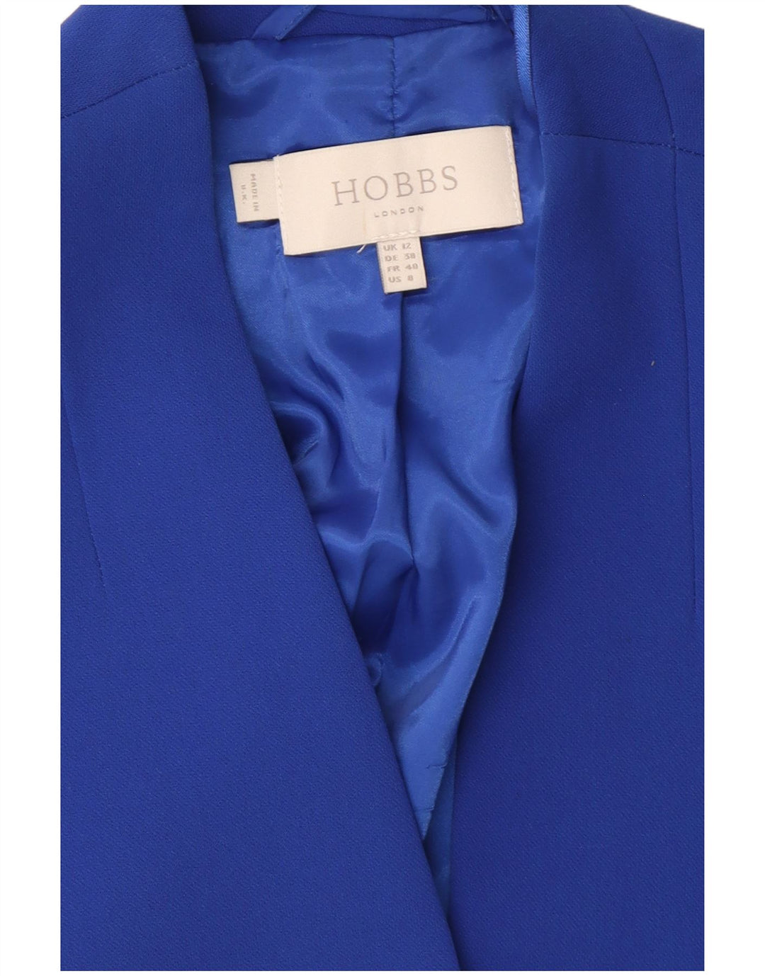 Hobbs Chaqueta Bolero de Manga 3/4 para Mujer UK 12 Poliéster Azul Medio