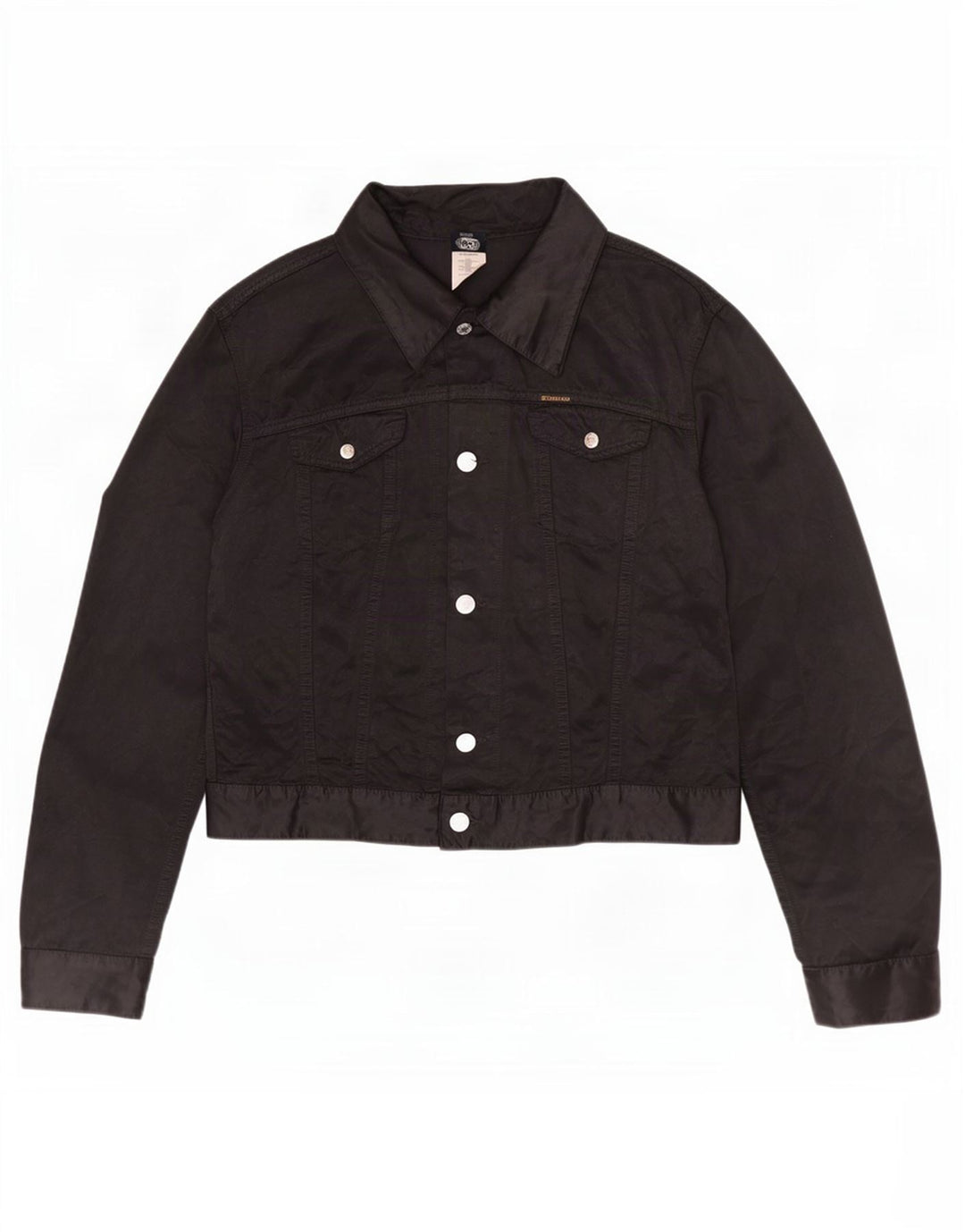 Diesel Chaqueta utilitaria para mujer UK 40 XL Algodón negro