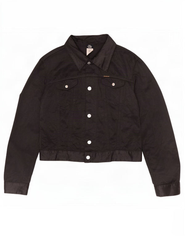 Diesel Chaqueta utilitaria para mujer UK 40 XL Algodón negro