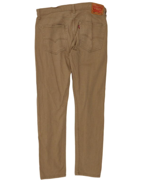 Levi's Mens 512 Slim Tapered Casual Pantalones W36 L34 Algodón Beige