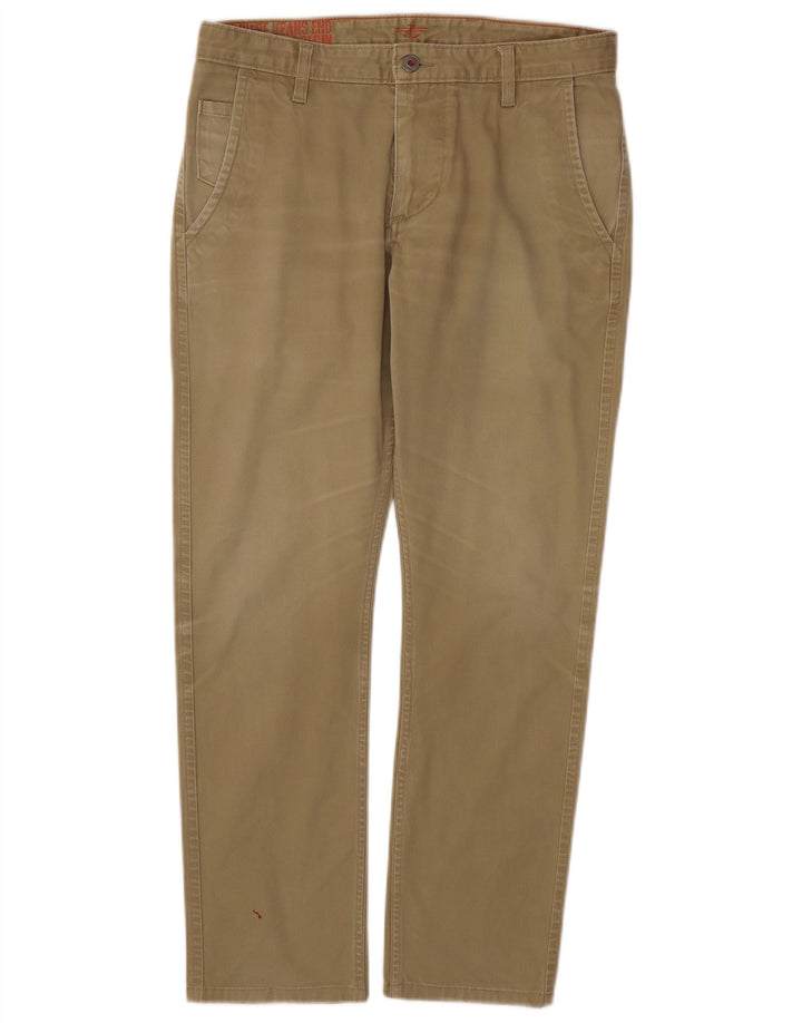 DOCKERS Pantalones chinos ajustados para hombre W32 L29 Algodón caqui