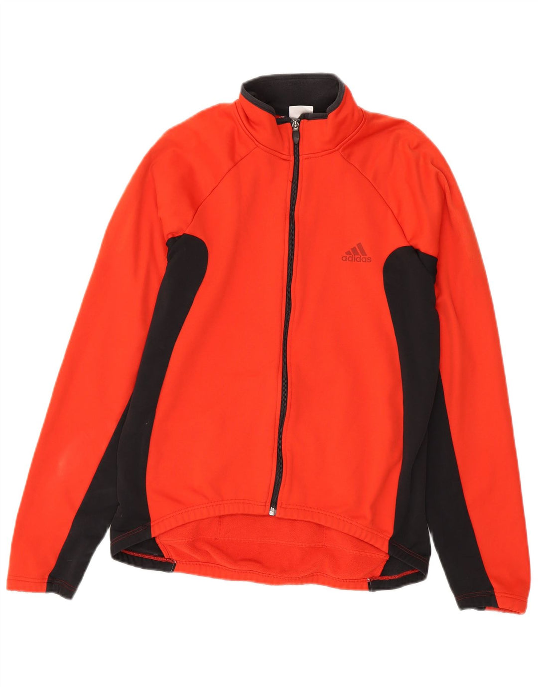 Adidas Hombre Chándal Top Chaqueta Medio Rojo Colorblock Poliéster