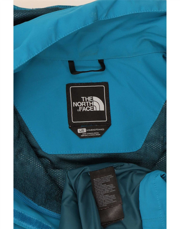 The North Face Chaqueta impermeable con capucha para mujer UK 46 Poliéster azul grande