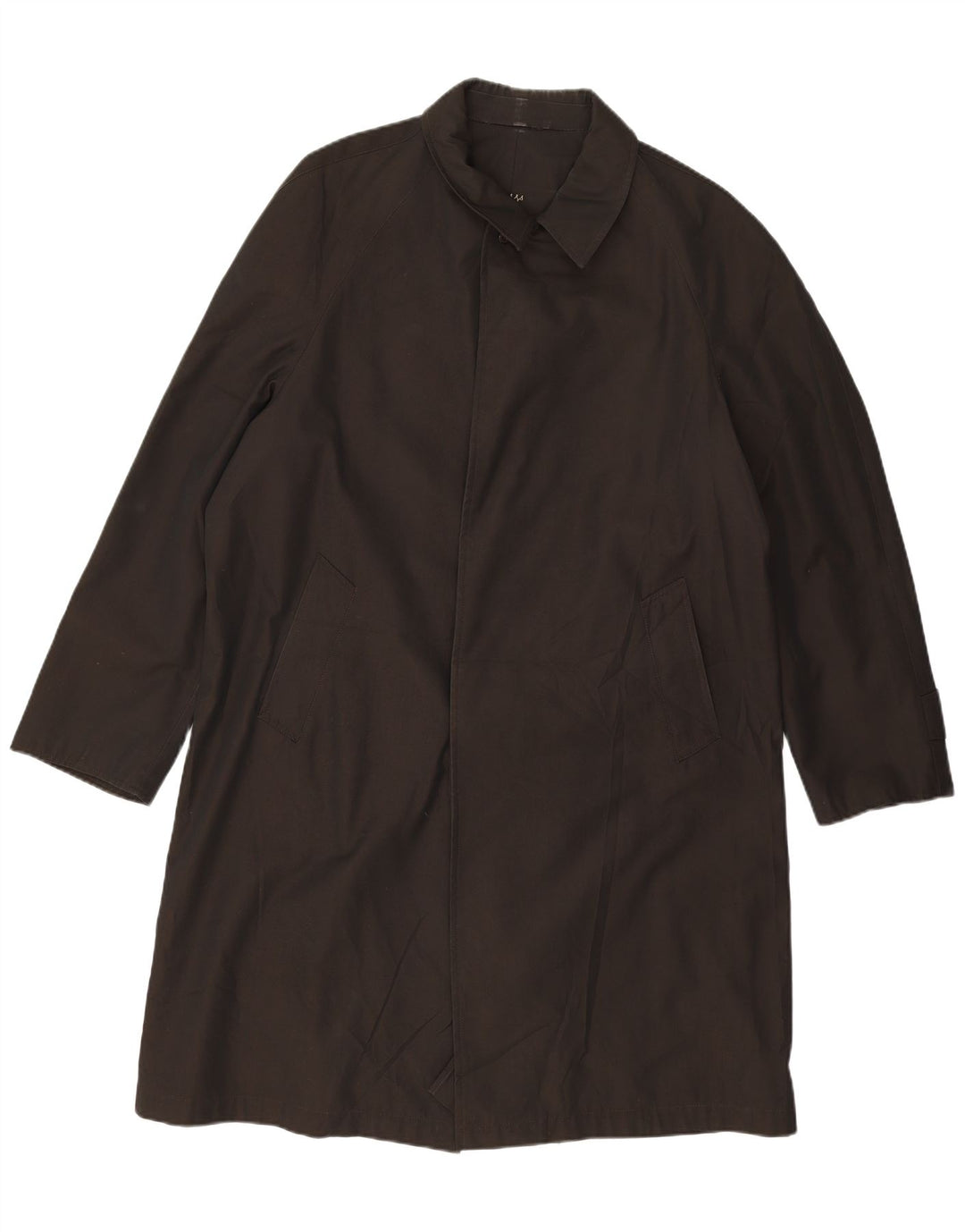 VINTAGE Abrigo para hombre Reino Unido 40 Grande Negro