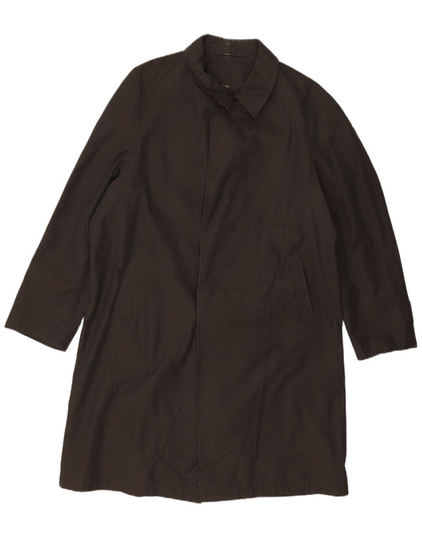 VINTAGE Abrigo para hombre Reino Unido 40 Grande Negro