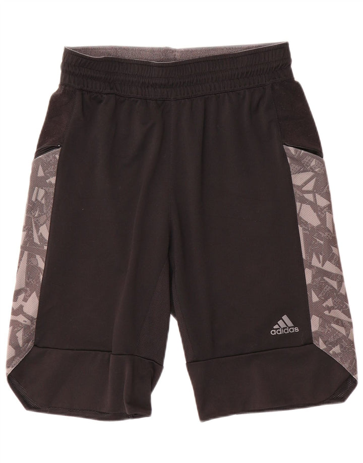 Adidas Hombre Pantalones Cortos Deportivos Pequeño Poliéster Geométrico Negro