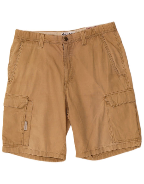 Pantalones cortos cargo Columbia para hombre medianos W32 algodón beige