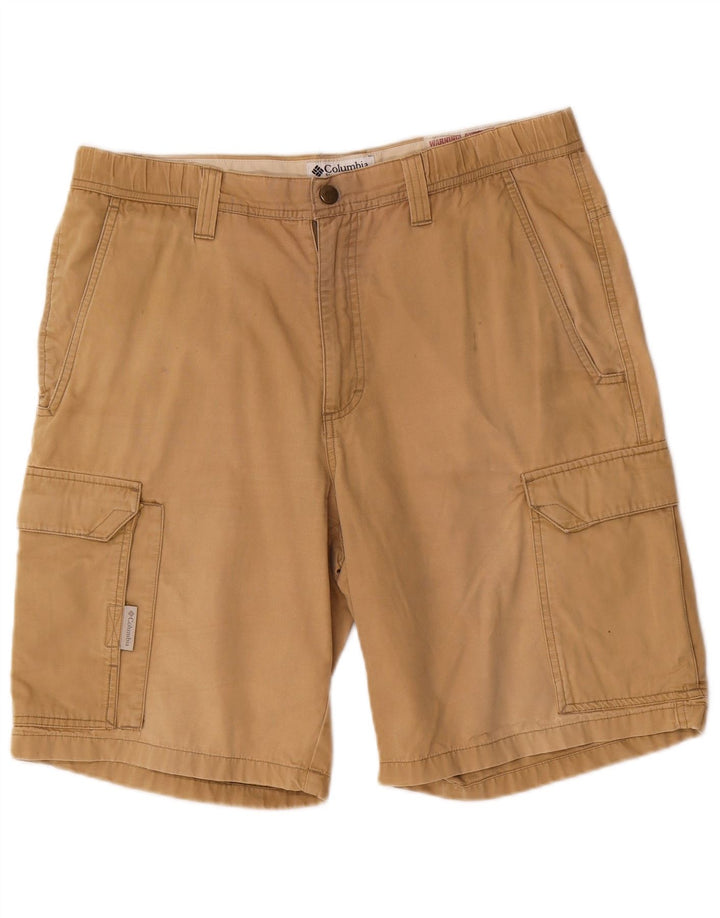 Pantalones cortos cargo Columbia para hombre medianos W32 algodón beige