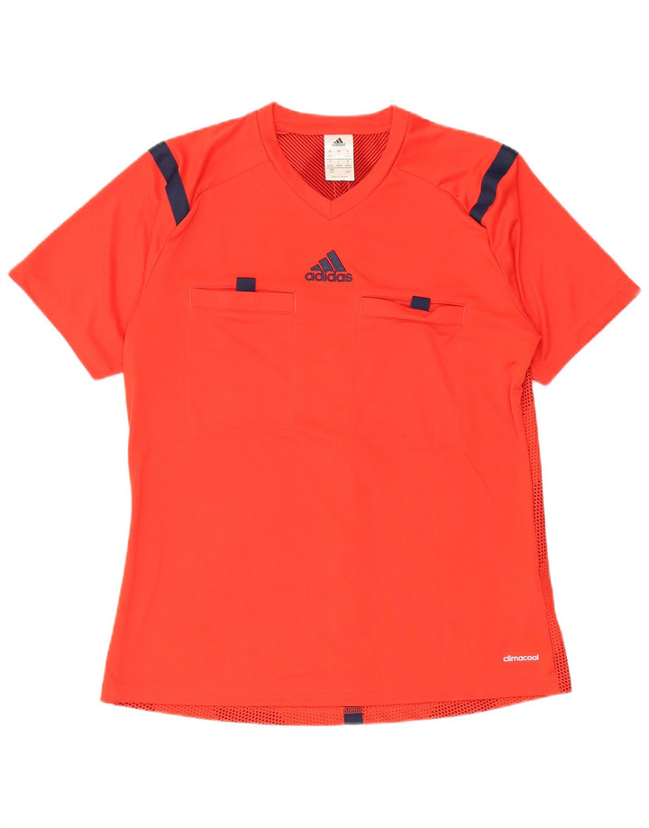 Adidas Chicos Climacool Camiseta Top 15-16 Años Grande Rojo Rayas Poliéster