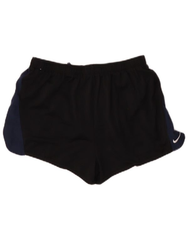 Nike - Pantalones cortos deportivos Dri Fit para mujer, talla M, color negro, poliéster