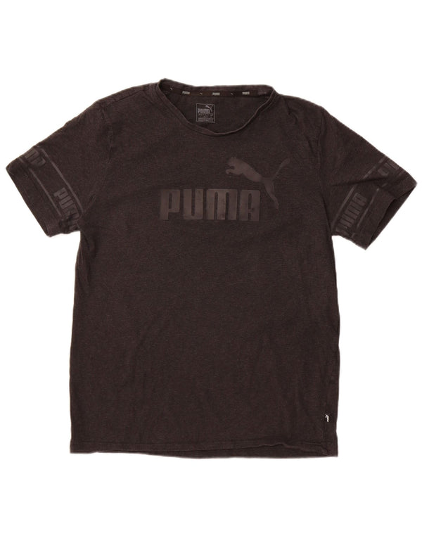 Puma - Camiseta gráfica para hombre, talla grande, algodón gris