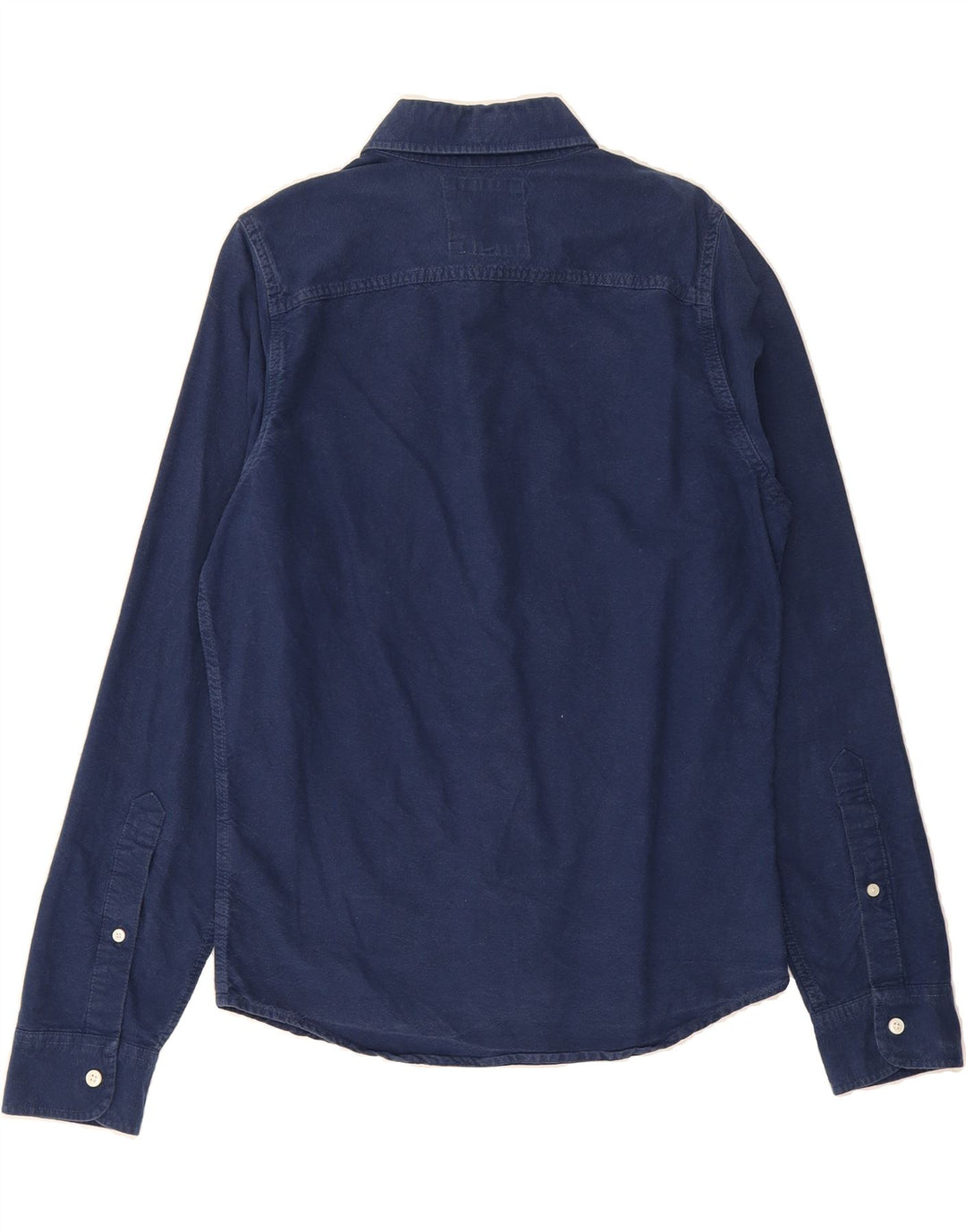 HOLLISTER Mens Shirt Small Navy Blue Cotton Vintage Hollister and Second-Hand Hollister from Messina Hembry 