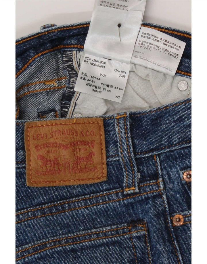Vaqueros Levi's Mujer Rectos W25 L26 Algodón Azul