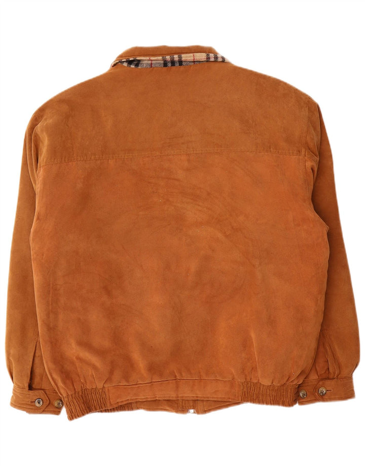 Roger Kent Chaqueta Bomber para Hombre UK 42 XL Marrón Poliéster