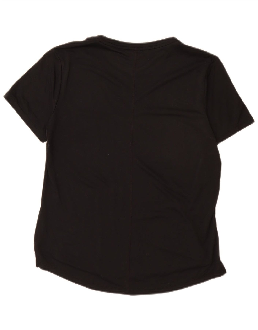 Nike Mujer Dri Fit Camiseta Top UK 10 Small Negro Poliéster