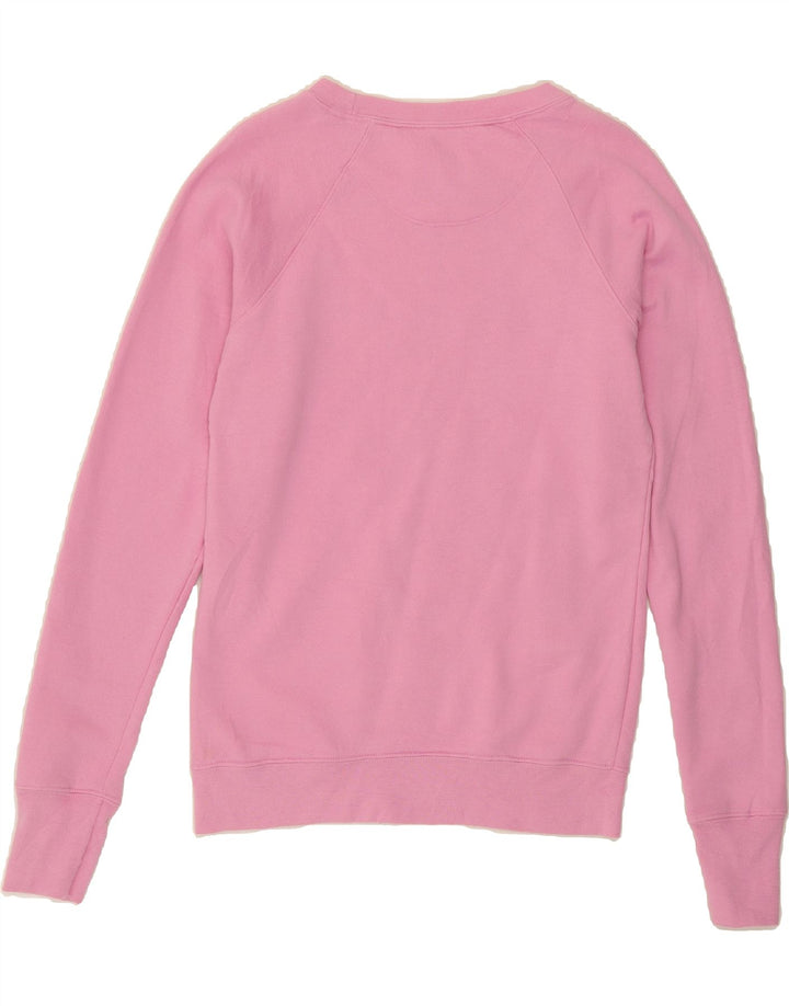 CHAMPION Womens Graphic Sweatshirt Jumper UK 10 Small Pink Vintage Champion and Second-Hand Champion from Messina Hembry 