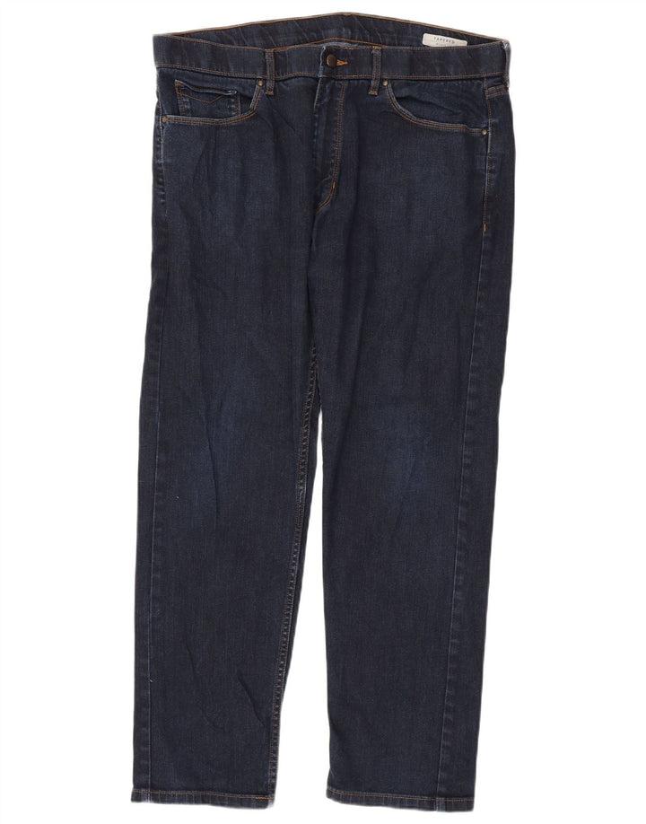 Marks & Spencer Jeans cónicos para hombre W36 L29 Algodón azul marino