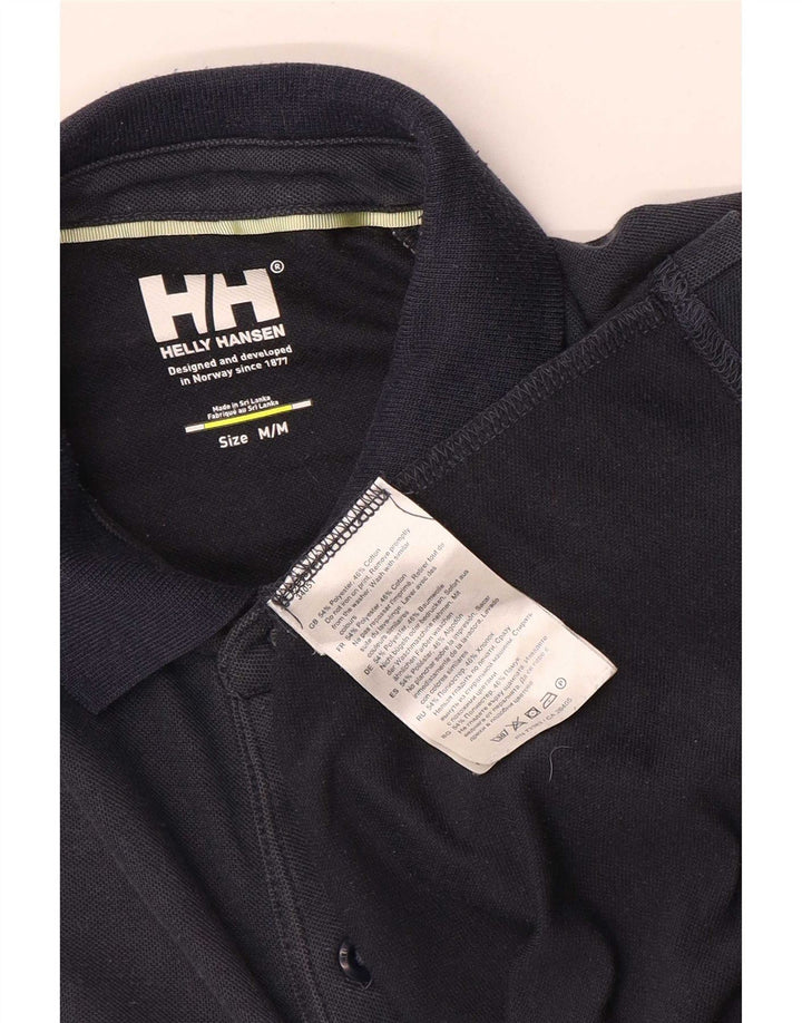 Helly Hansen Polo gráfico para hombre de algodón azul marino mediano