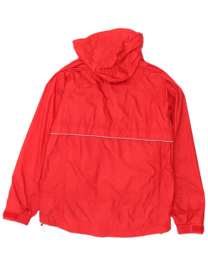 SALEWA Chaqueta cortavientos con capucha para hombre IT 46 Small Red Polyamide