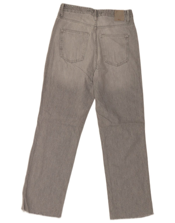 Zara Vaqueros Rectos Mujer EU 38 Small W28 L30 Gris